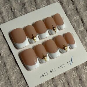 NEW French Manicure Press-On Nails